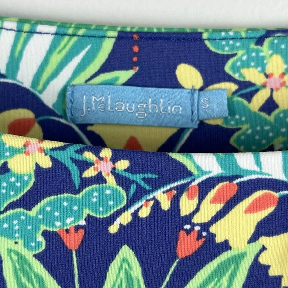 J. McLaughlin Flora Catalina Cloth Carly Top Womens S Butterfly Garden Novelty - Picture 6 of 12